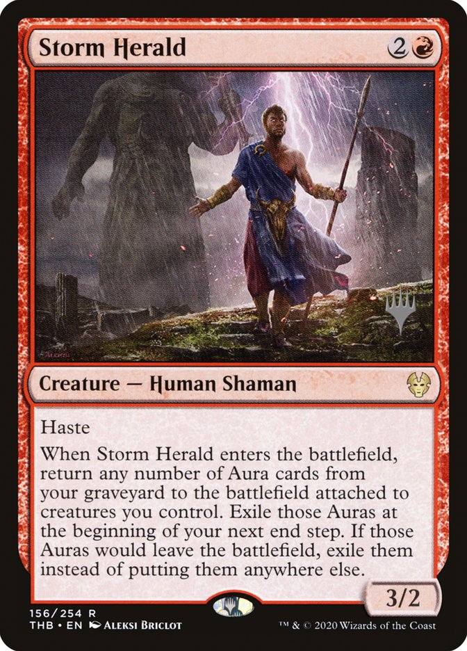 Storm Herald (Promo Pack) [Theros Beyond Death Promos] | Sanctuary Gaming