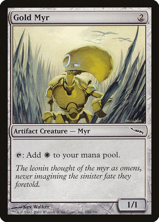 Gold Myr [Mirrodin] | Sanctuary Gaming