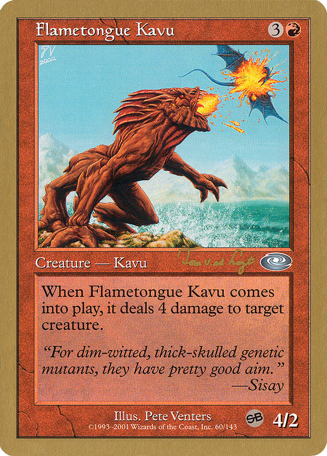 Flametongue Kavu (Tom van de Logt) (SB) [World Championship Decks 2001] | Sanctuary Gaming