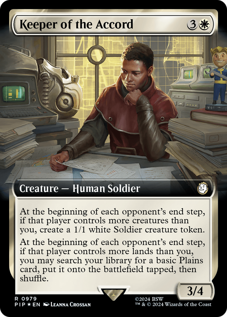 Keeper of the Accord (Extended Art) (Surge Foil) [Fallout] | Sanctuary Gaming