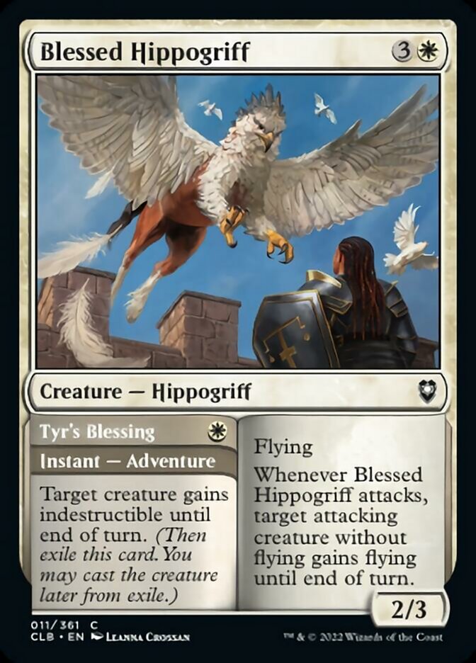 Blessed Hippogriff // Tyr's Blessing [Commander Legends: Battle for Baldur's Gate] | Sanctuary Gaming
