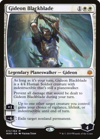 Gideon Blackblade [War of the Spark Promos] | Sanctuary Gaming