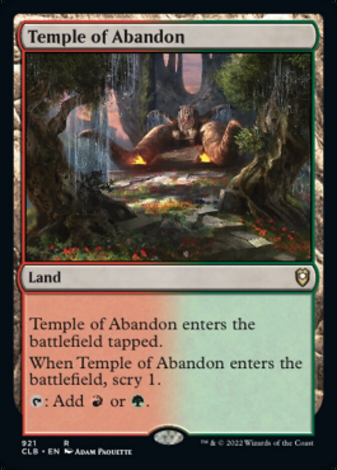 Temple of Abandon [Commander Legends: Battle for Baldur's Gate] | Sanctuary Gaming