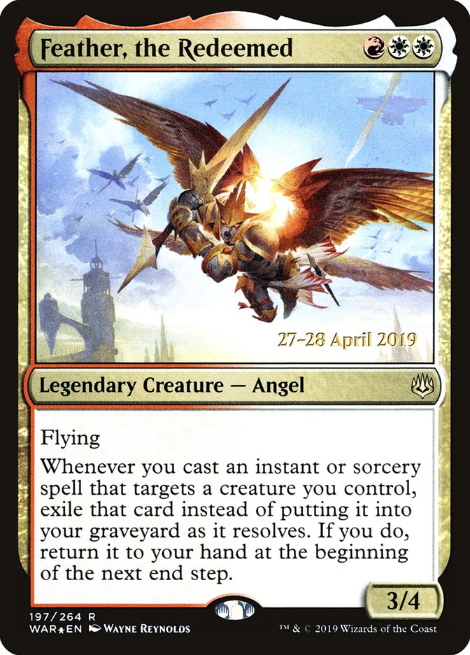 Feather, the Redeemed  [War of the Spark Prerelease Promos] | Sanctuary Gaming