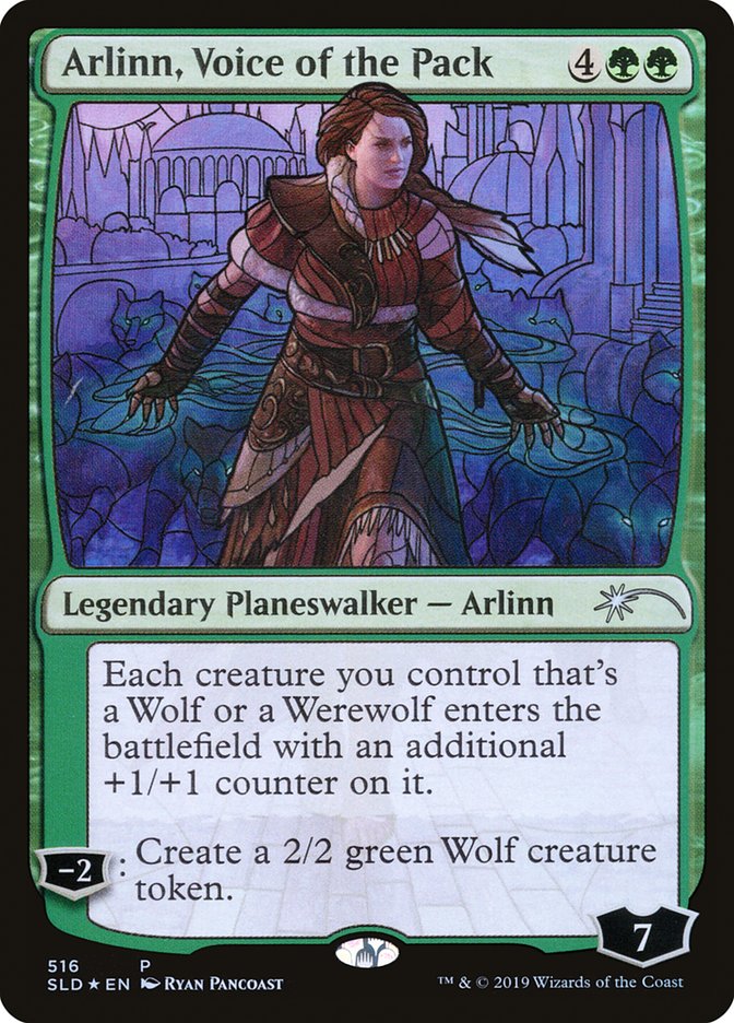 Arlinn, Voice of the Pack (Stained Glass) [Secret Lair Drop Promos] | Sanctuary Gaming
