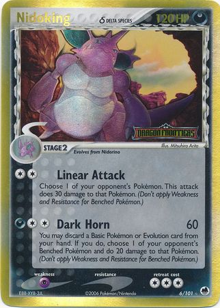 Nidoking (6/101) (Delta Species) (Stamped) [EX: Dragon Frontiers] | Sanctuary Gaming