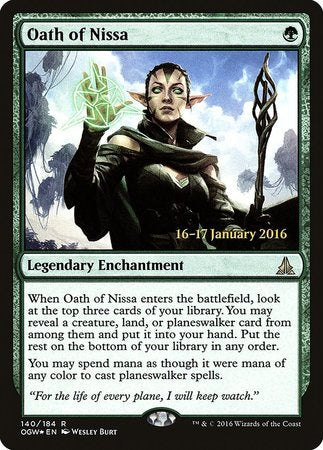 Oath of Nissa [Oath of the Gatewatch Promos] | Sanctuary Gaming