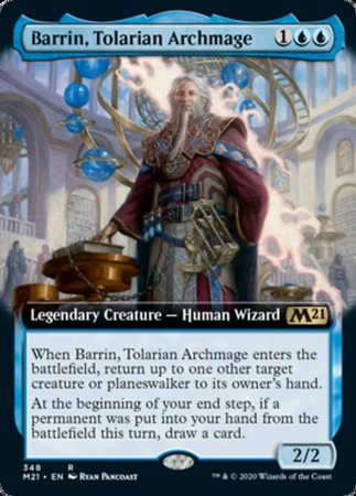 Barrin, Tolarian Archmage (Extended Art) [Core Set 2021] | Sanctuary Gaming