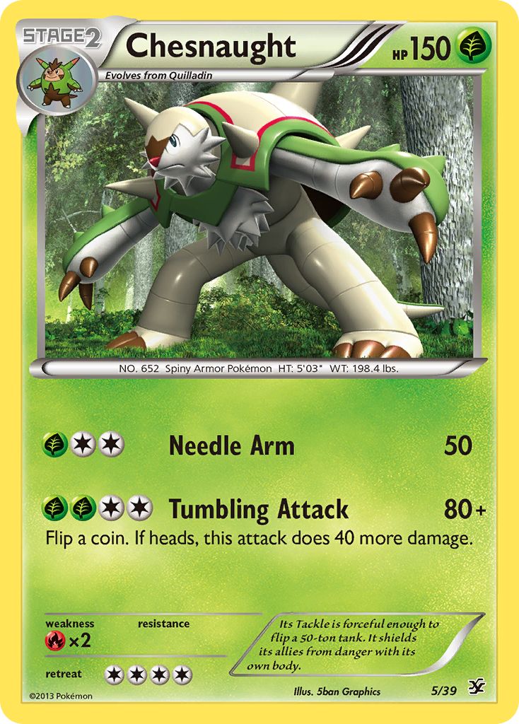 Chesnaught (5/39) [XY: Kalos Starter Set] | Sanctuary Gaming