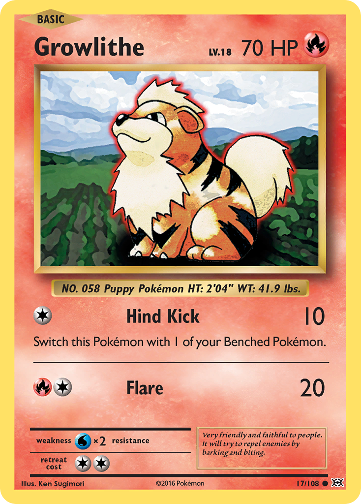Growlithe (17/108) [XY: Evolutions] | Sanctuary Gaming