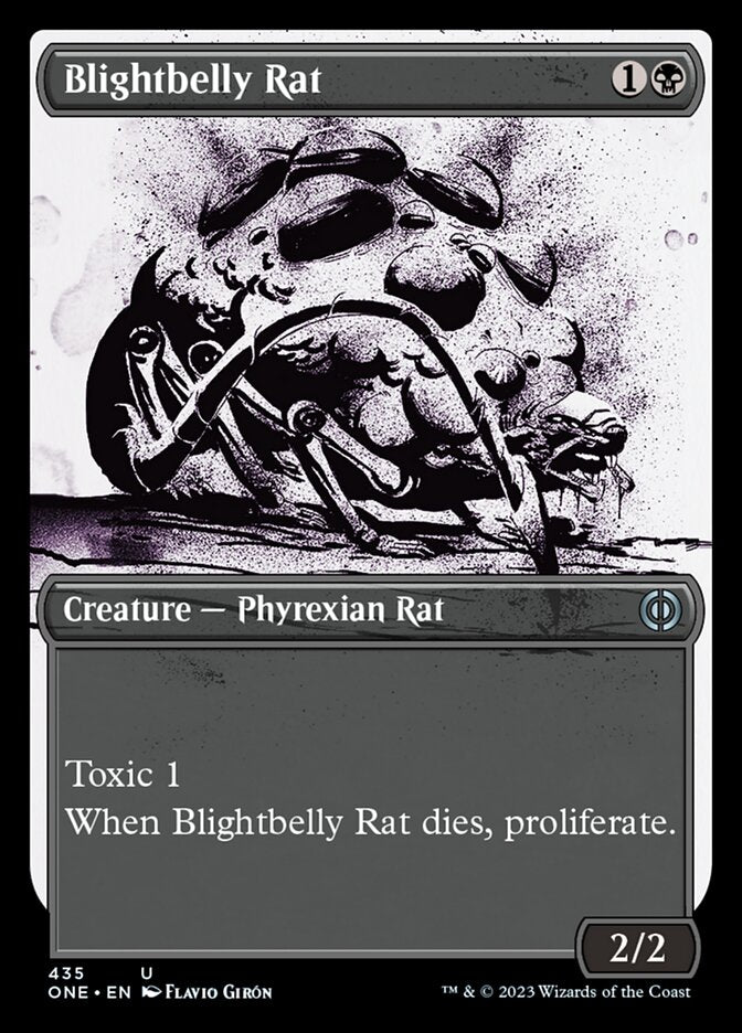 Blightbelly Rat (Showcase Ichor Step-and-Compleat Foil) [Phyrexia: All Will Be One] | Sanctuary Gaming
