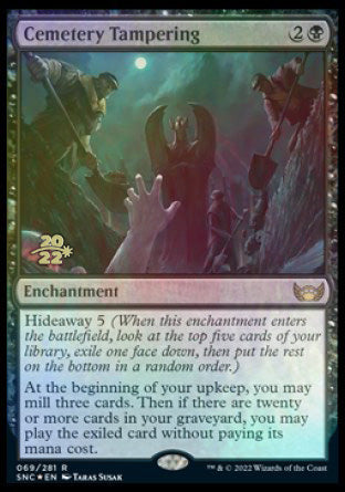 Cemetery Tampering [Streets of New Capenna Prerelease Promos] | Sanctuary Gaming