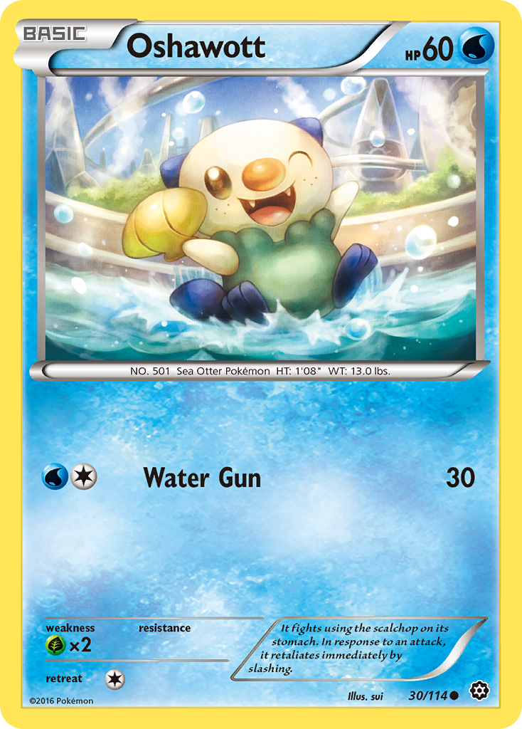 Oshawott (30/114) [XY: Steam Siege] | Sanctuary Gaming