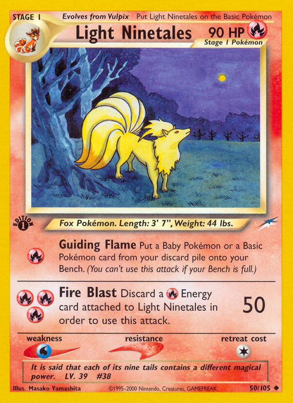 Light Ninetales (50/105) [Neo Destiny 1st Edition] | Sanctuary Gaming