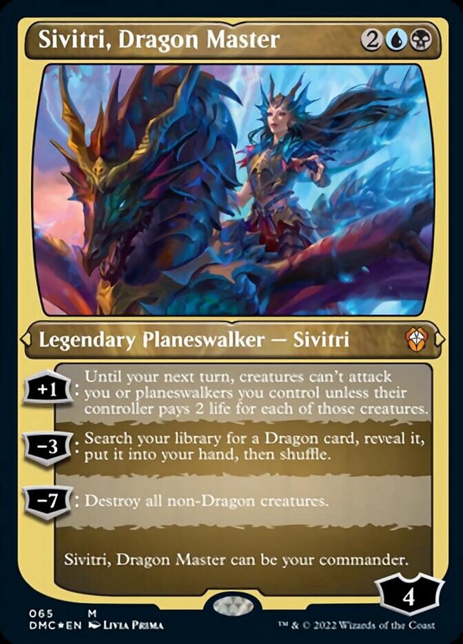Sivitri, Dragon Master (Foil Etched) [Dominaria United Commander] | Sanctuary Gaming