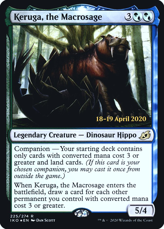 Keruga, the Macrosage  [Ikoria: Lair of Behemoths Prerelease Promos] | Sanctuary Gaming