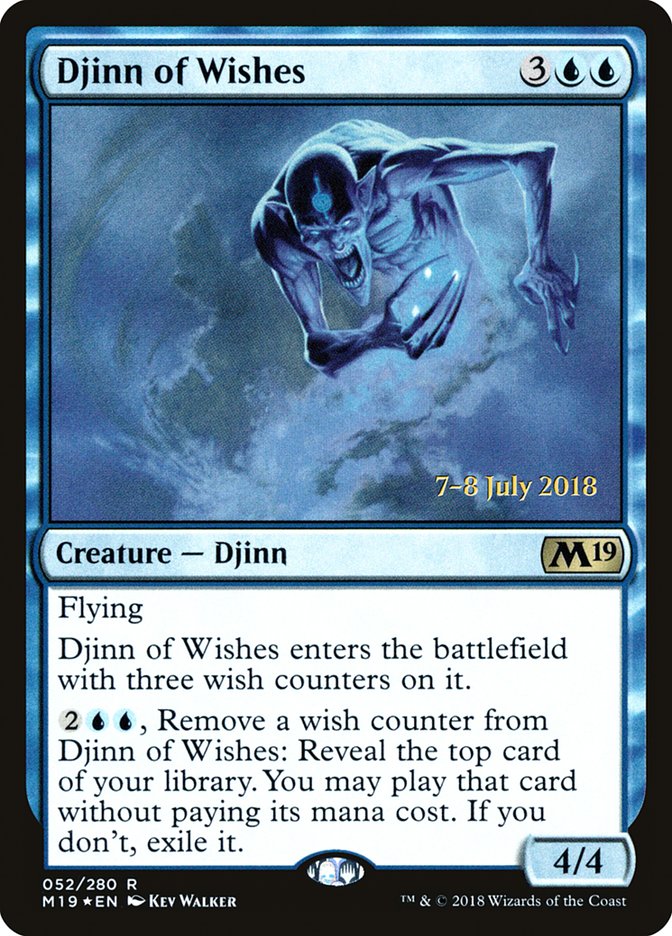 Djinn of Wishes  [Core Set 2019 Prerelease Promos] | Sanctuary Gaming