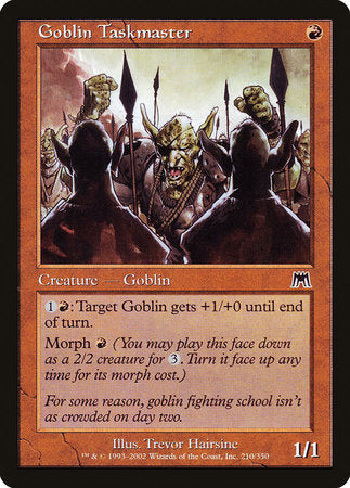 Goblin Taskmaster [Onslaught] | Sanctuary Gaming