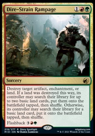 Dire-Strain Rampage (Promo Pack) [Innistrad: Midnight Hunt Promos] | Sanctuary Gaming