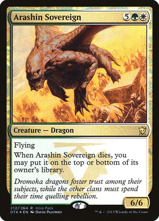Arashin Sovereign [Dragons of Tarkir Promos] | Sanctuary Gaming