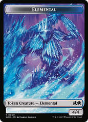 Elemental // Food (0012) Double-Sided Token [Wilds of Eldraine Tokens] | Sanctuary Gaming